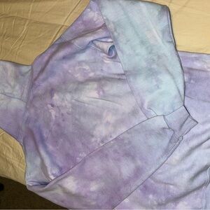 Tie-Dye Purple and Blue Hoodie